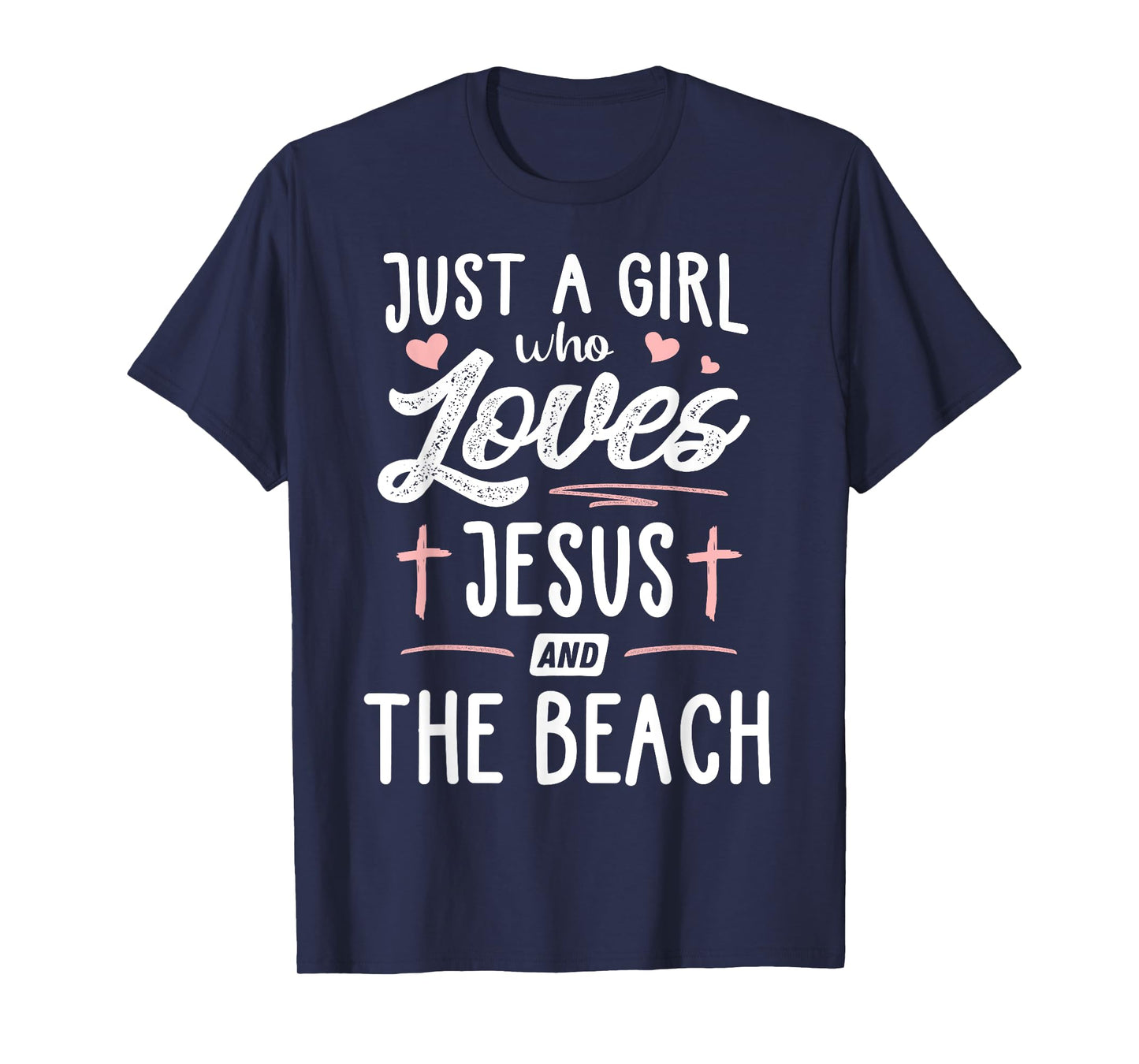 Just A Girl Who Loves Jesus And The Beach Gift Women T-Shirt