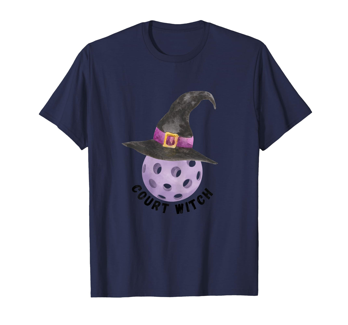 Fun Halloween Pickleball Court Witch Shirt for Witches T-Shirt