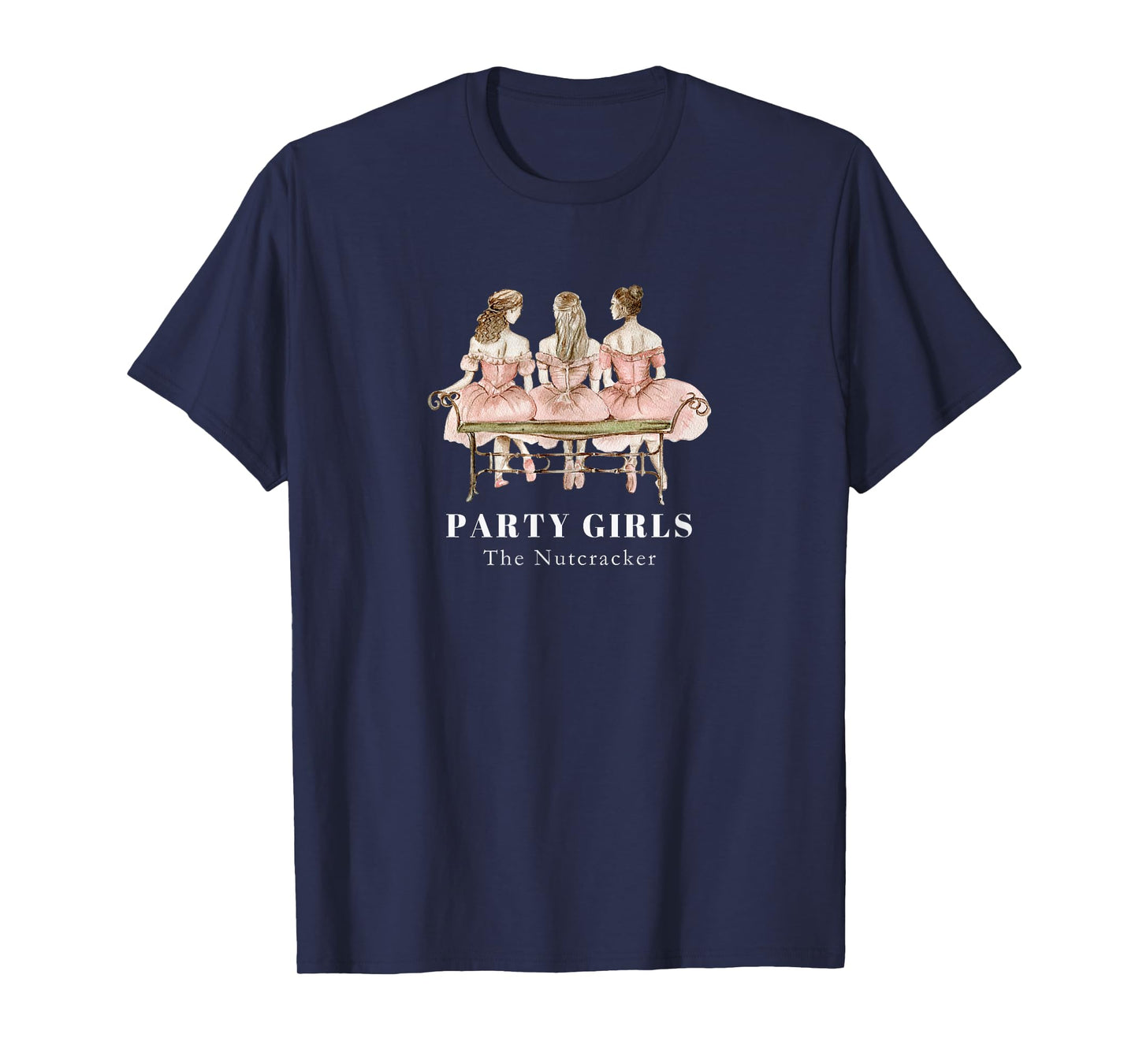 NUTCRACKER PARTY GIRLS Scene Christmas Ballet Dancer Graphic T-Shirt