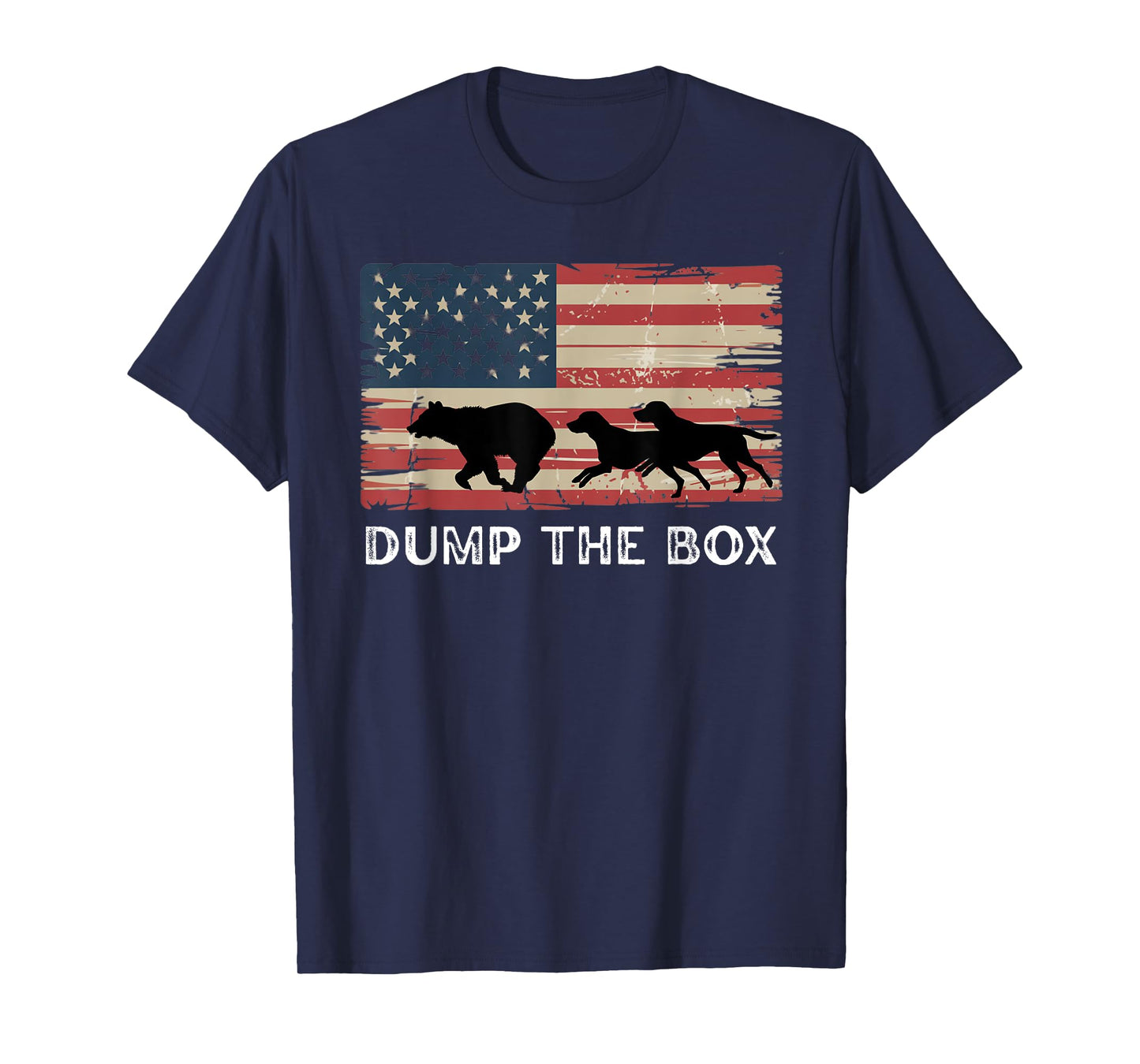 Fife Life Dump The Box Bear Hunting Hounds Vintage American T-Shirt