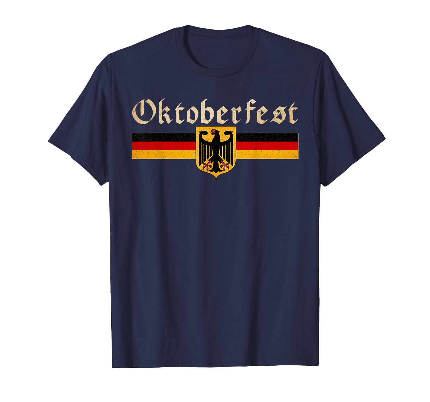 Vintage Oktoberfest German Flag Bavarian Drinking Festival T-Shirt