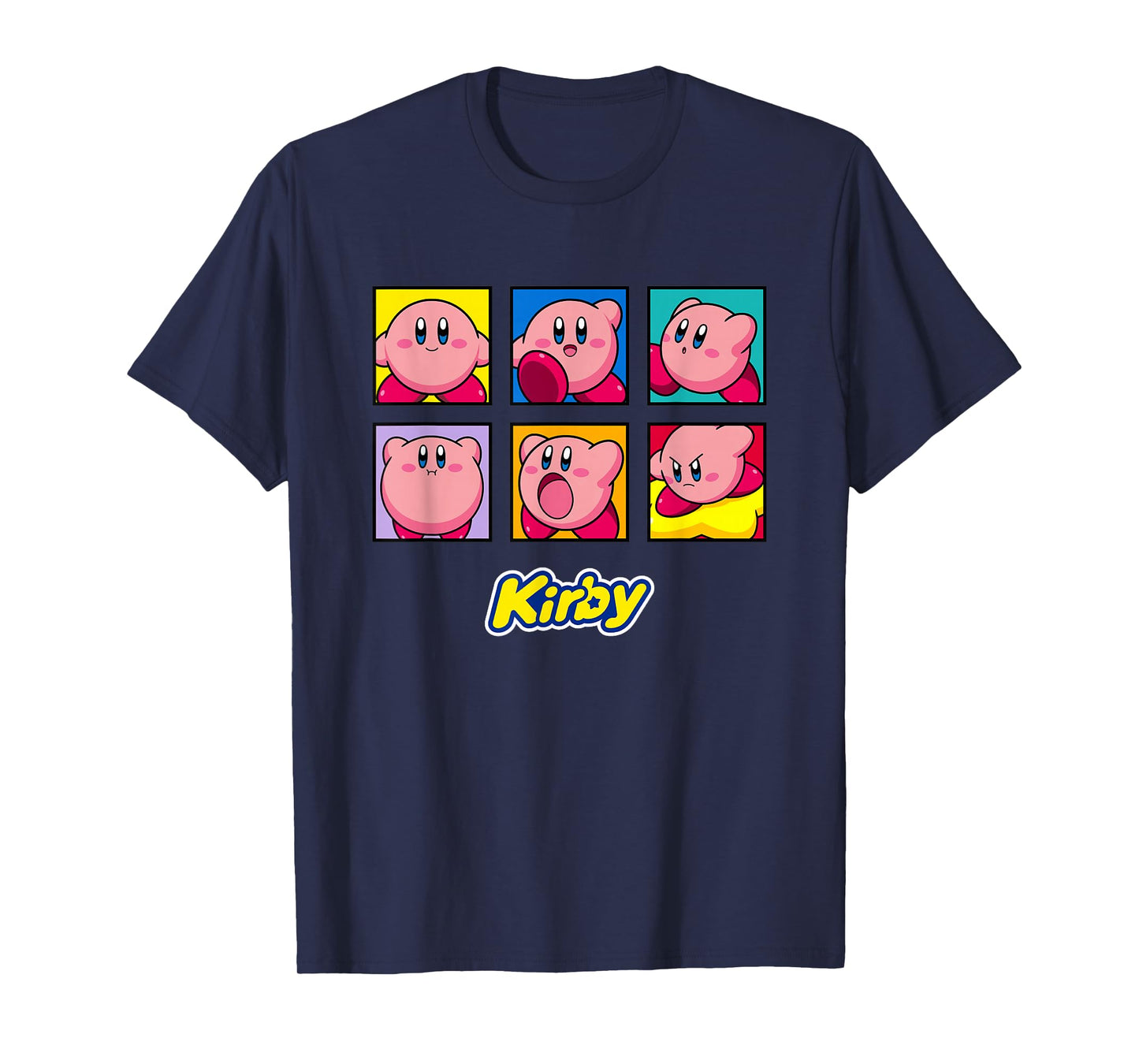Kirby Emotions Color Portrait Box Ups T-Shirt