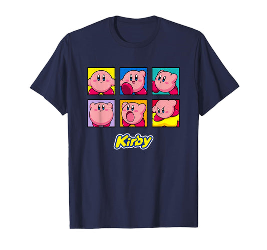 Kirby Emotions Color Portrait Box Ups T-Shirt