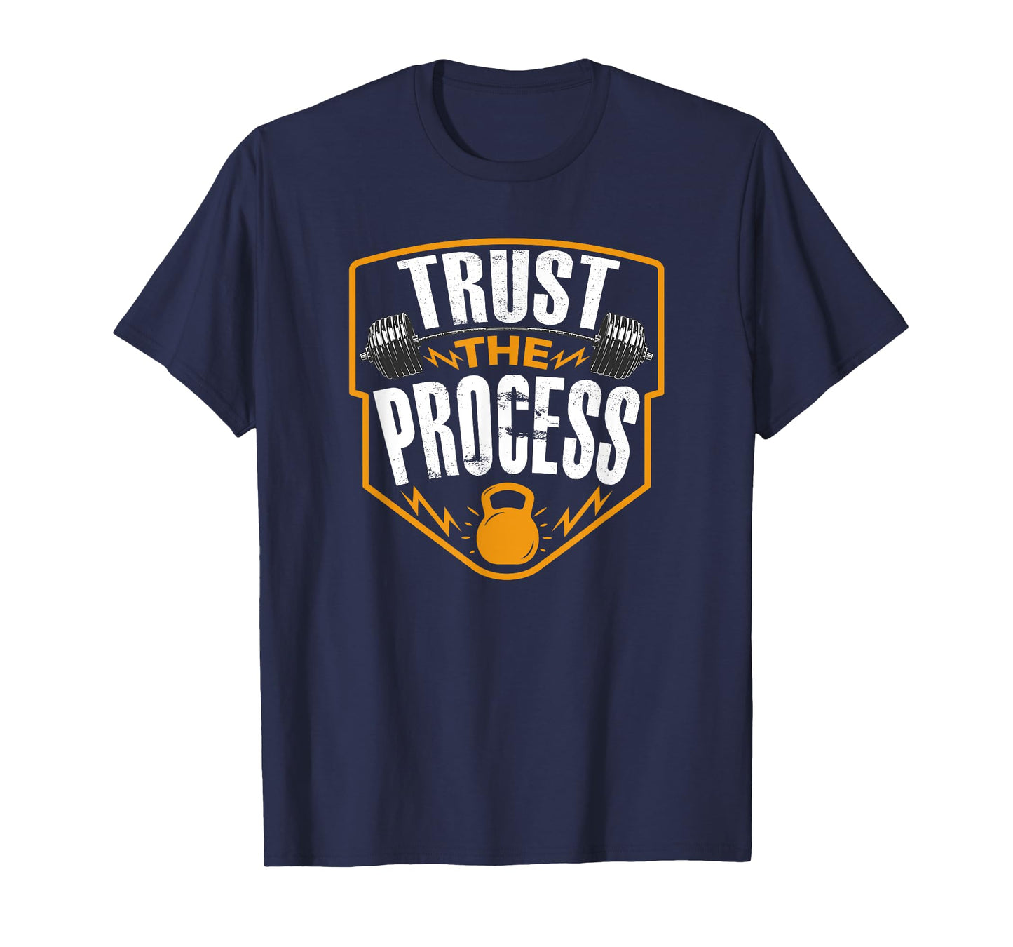Trust The Process Motivational Quote Gym Workout Graphic T-Shirt
