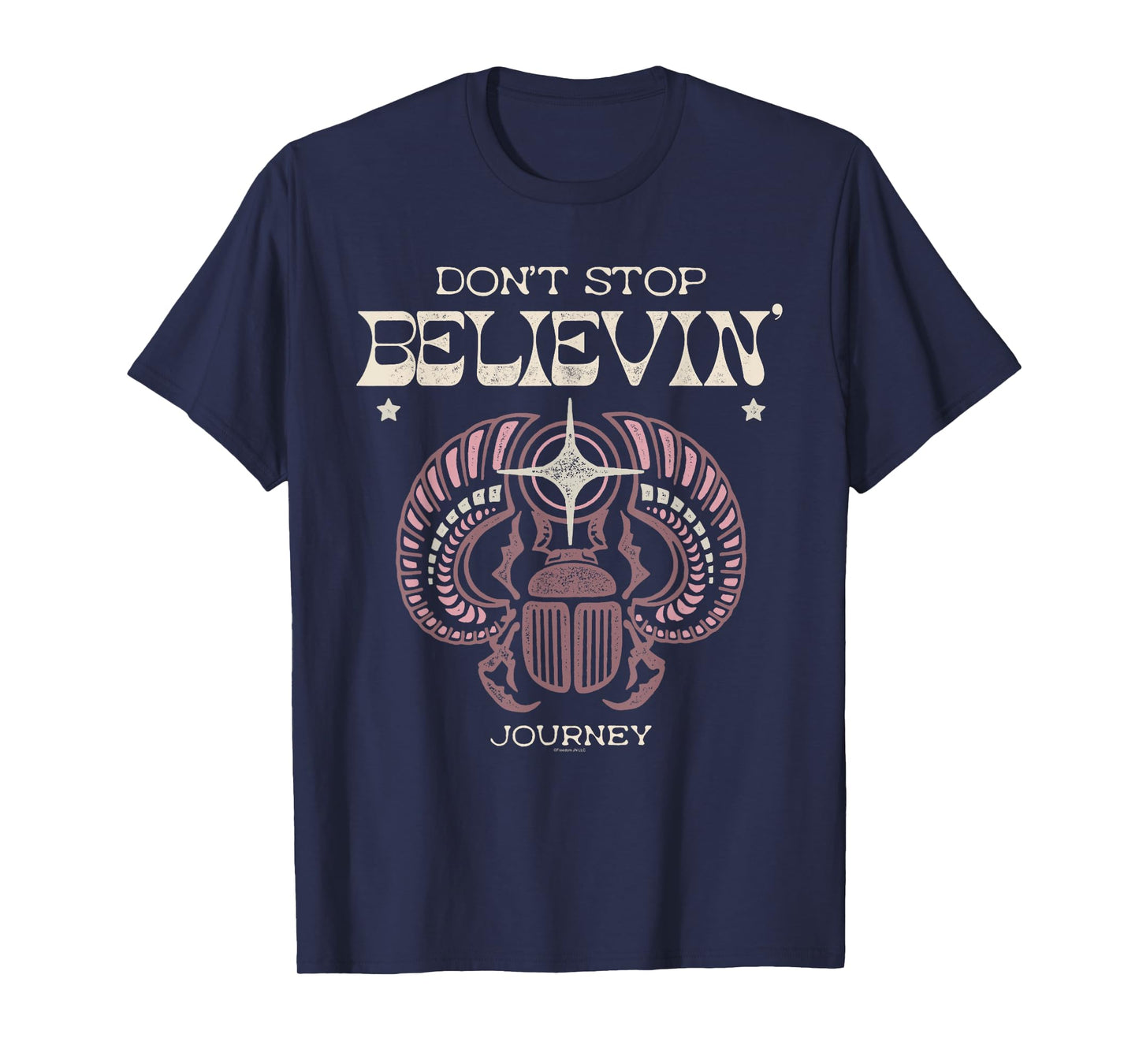 Journey Groovy Don't Stop Believin' Scarab Vintage Band T-Shirt