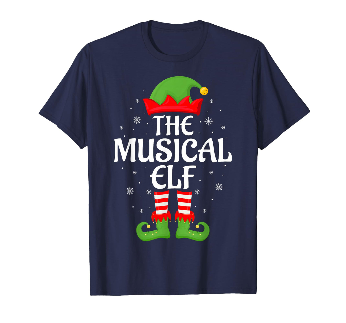 Musical Elf Xmas Family Matching Elf Squad Christmas T-Shirt