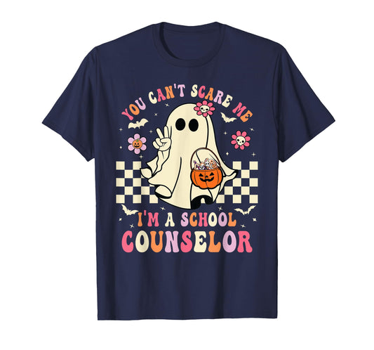 You Can't Scare Me I'm A School Counselor Halloween Women T-Shirt