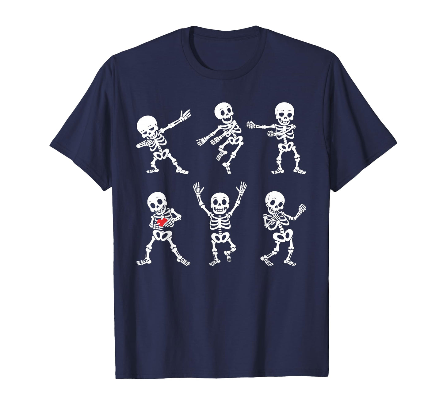 Dancing Skeleton Funny Halloween Costume Dab Dance Boys Kids T-Shirt