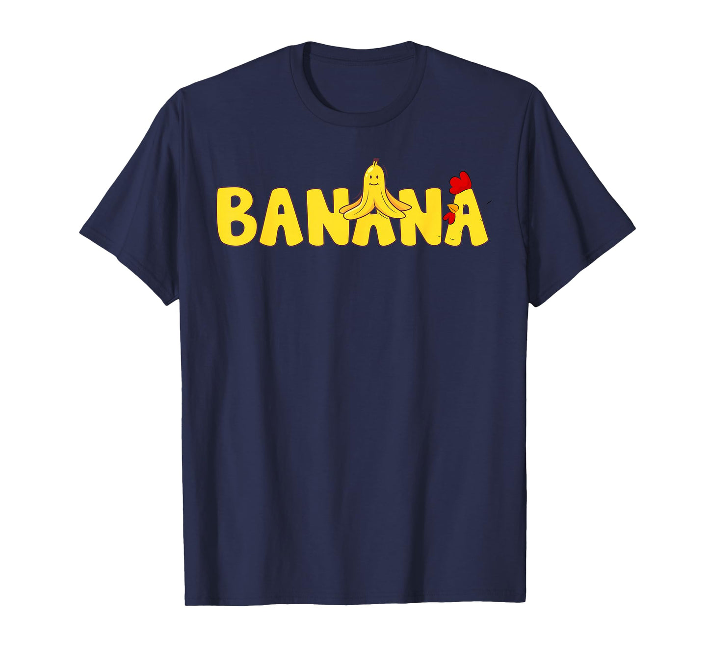 Funny Chicken & Banana Halloween Couples Family Costume 2025 T-Shirt