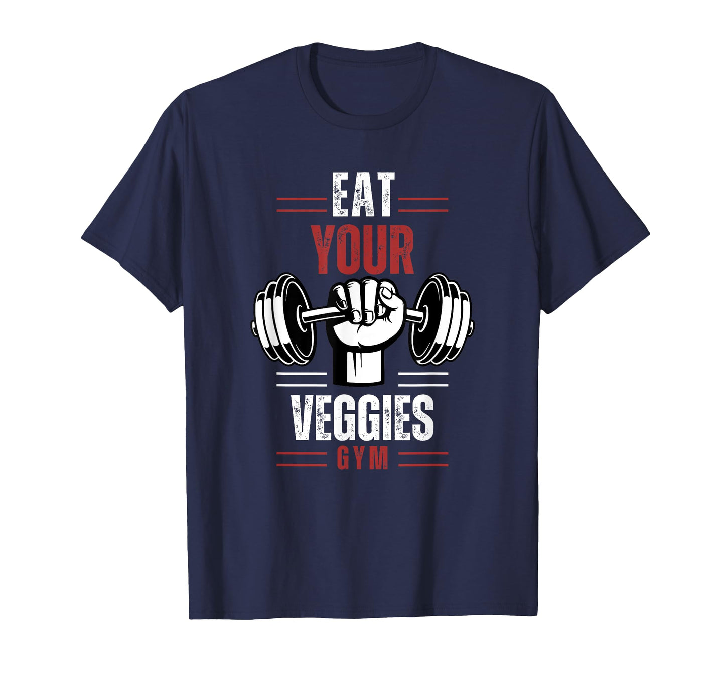 Eat Your Veggies Vegan Fitness Gym Workout Food Vintage T-Shirt