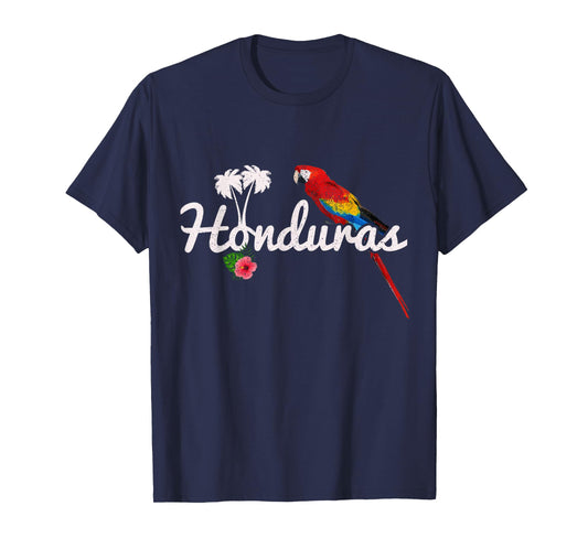 Honduras Parrot Macaw Vintage Pride Honduran Souvenir T-Shirt