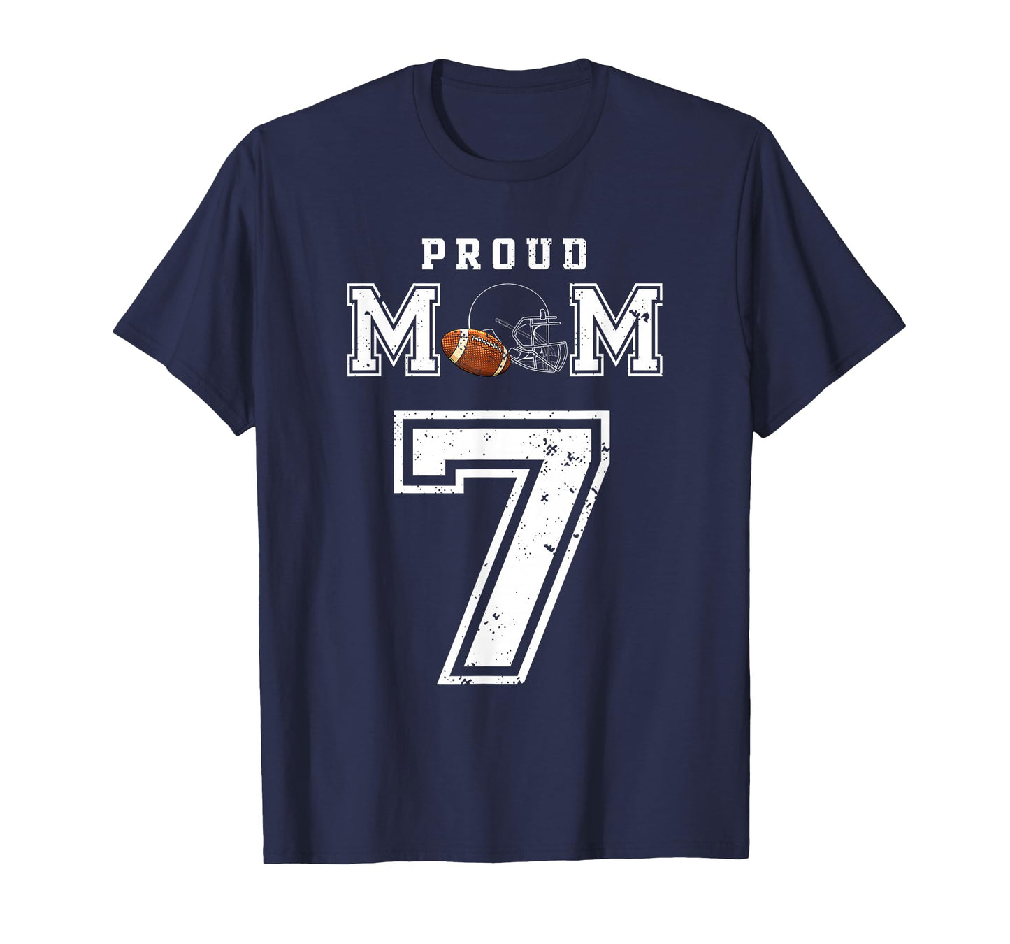 Custom Proud Football Mom Number 7 Personalized For Women T-Shirt