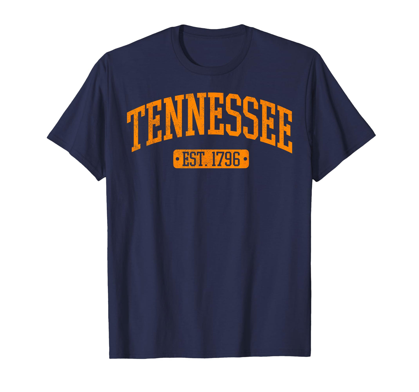 Classic TN Orange Print Retro Varsity Vintage Tennessee T-Shirt