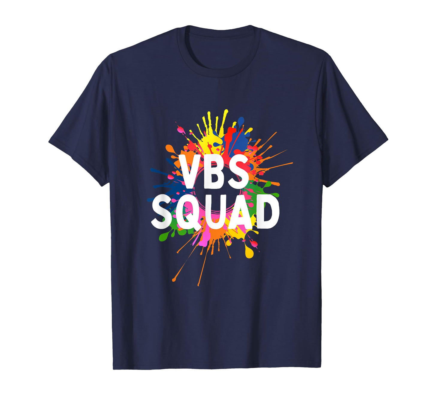 I Love VBS 2025 Squad Vacation Bible School Paint Splatter T-Shirt