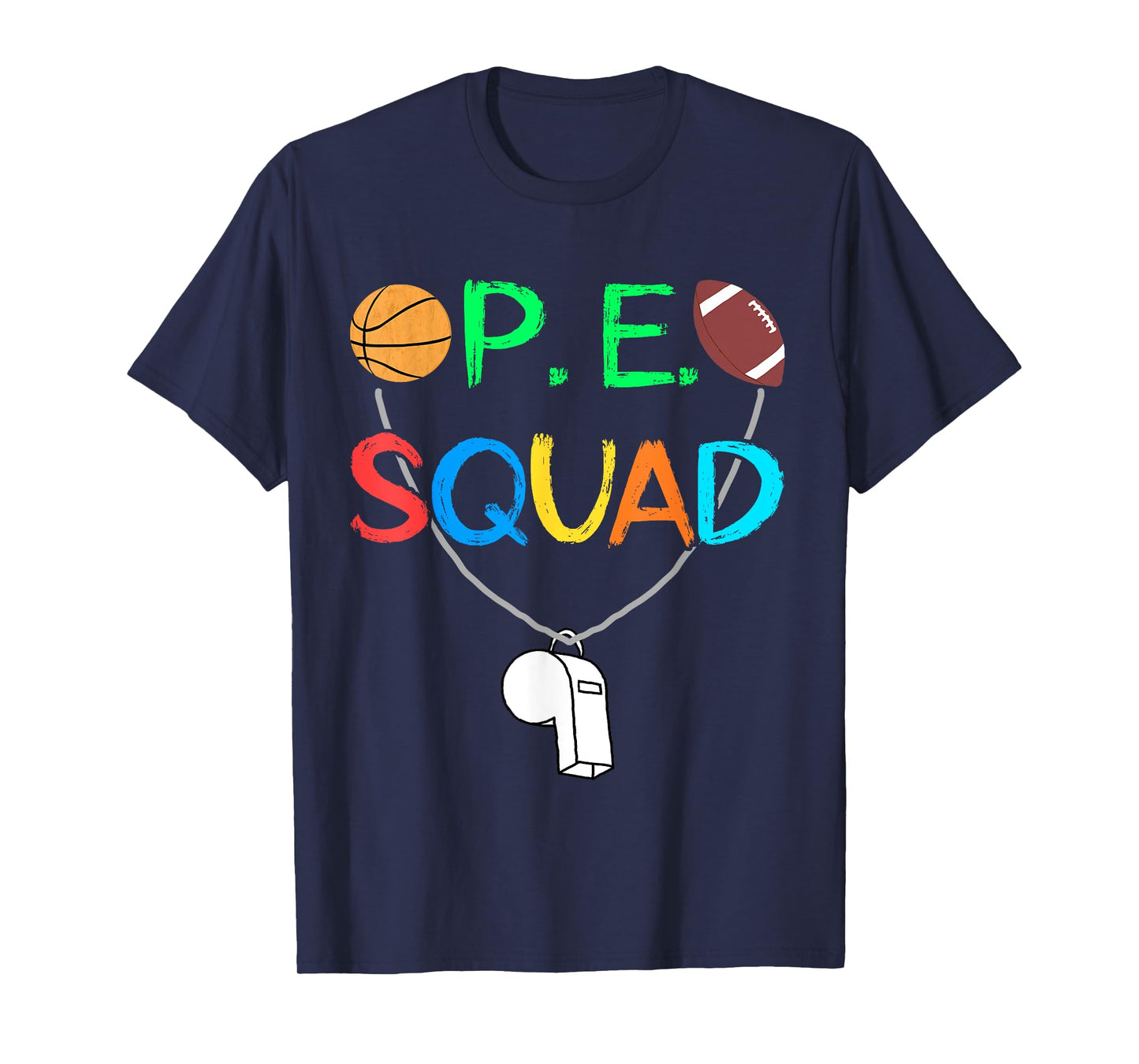 PE Teacher Squad P.E. Team School Fitness Teacher Crew Men Women Kids T-Shirt
