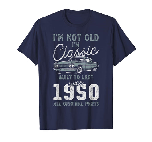 1950 Classic Car 75th Birthday T-Shirt