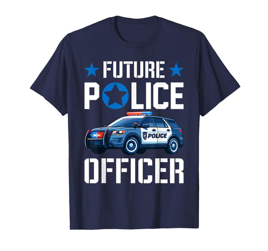 Future Police Officer Cop Boys Kids Toddler birthday boy T-Shirt