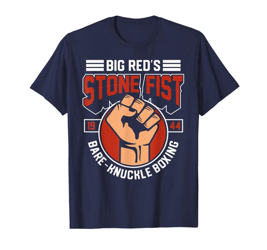 Bare-Knuckle Boxing Club Fighter Training Gym Stone Fist T-Shirt