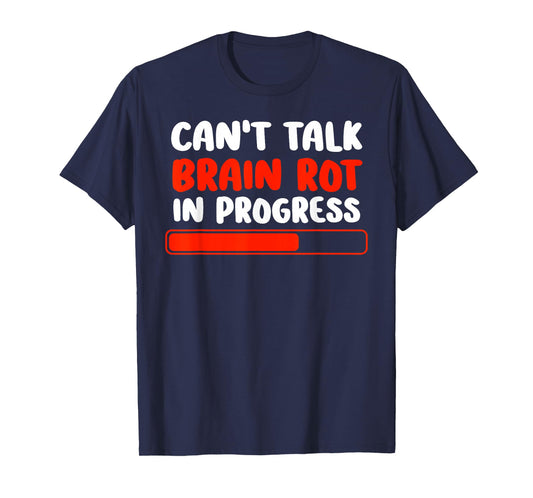 Brain Rot Shirt For Kids Brainrot Meme Funny Gamers Boys T-Shirt