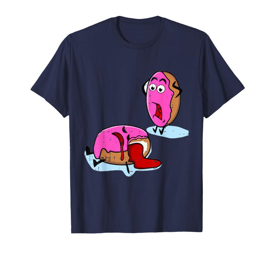 Dead Doughnut Bite Funny Donut Joke Sweets Dessert Gift T-Shirt