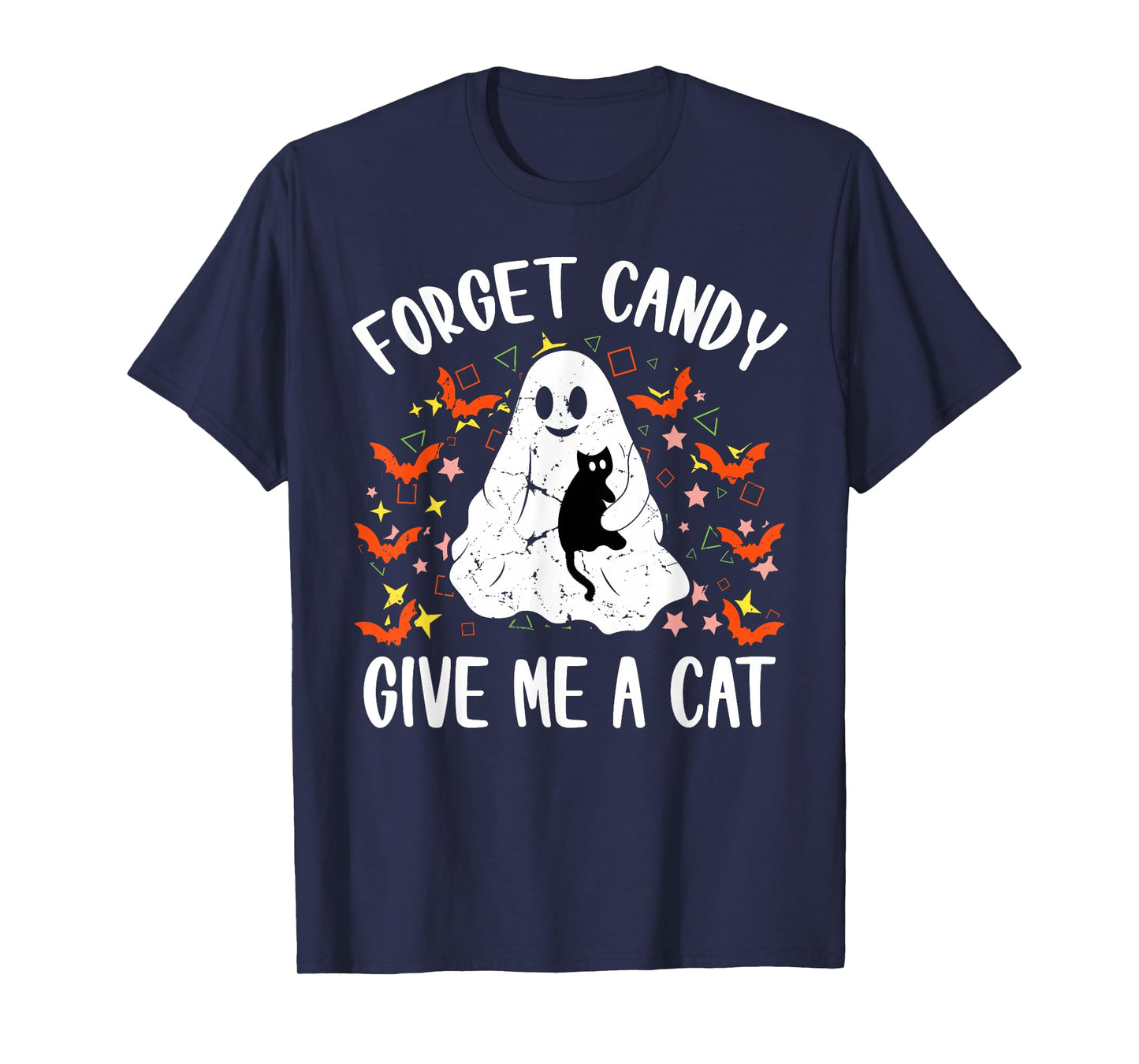 Halloween Forget Candy Give Me Cat Costume Women Men Kids T-Shirt