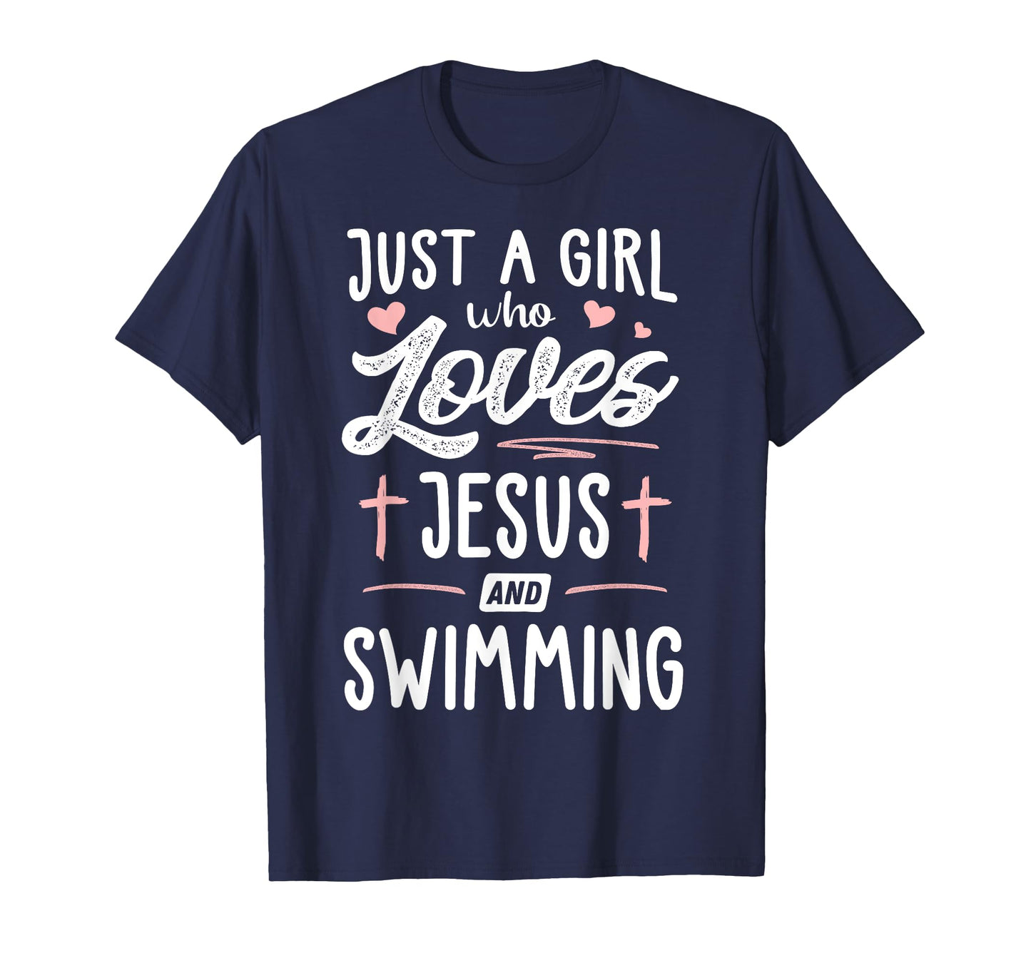 Just A Girl Who Loves Jesus And Swimming Gift Women T-Shirt