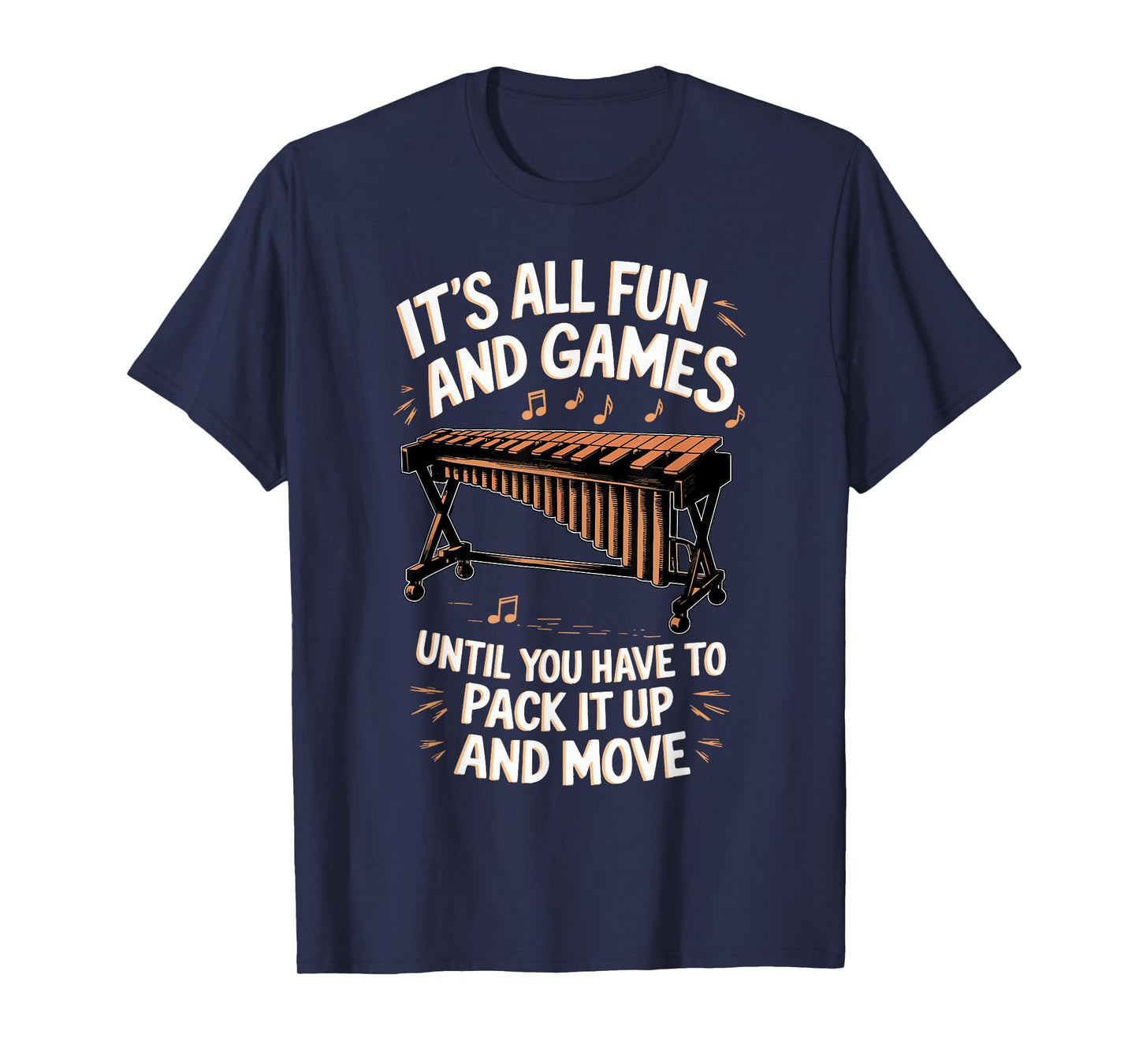 It's All Fun Games Marimbist Musician Vibraphonist Marimba T-Shirt