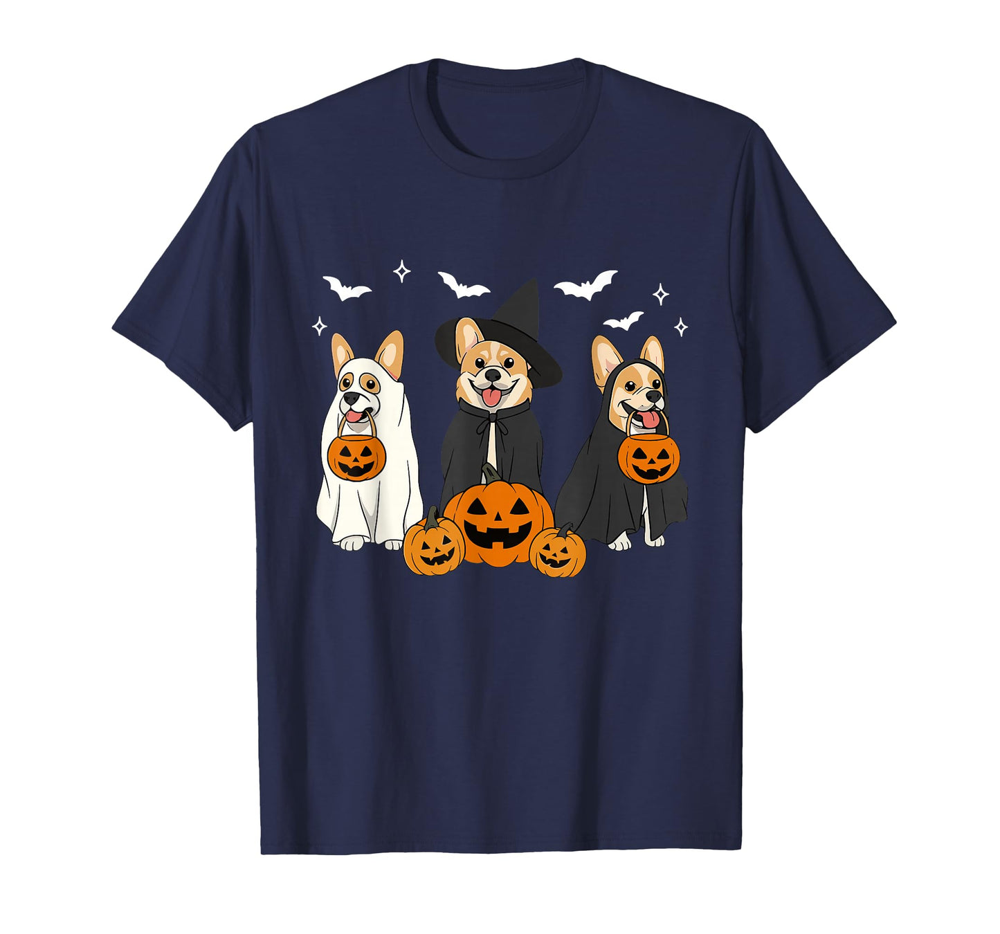 Witch Corgi Halloween Corgi Ghost Corgi Dog Mom Dog Lover T-Shirt