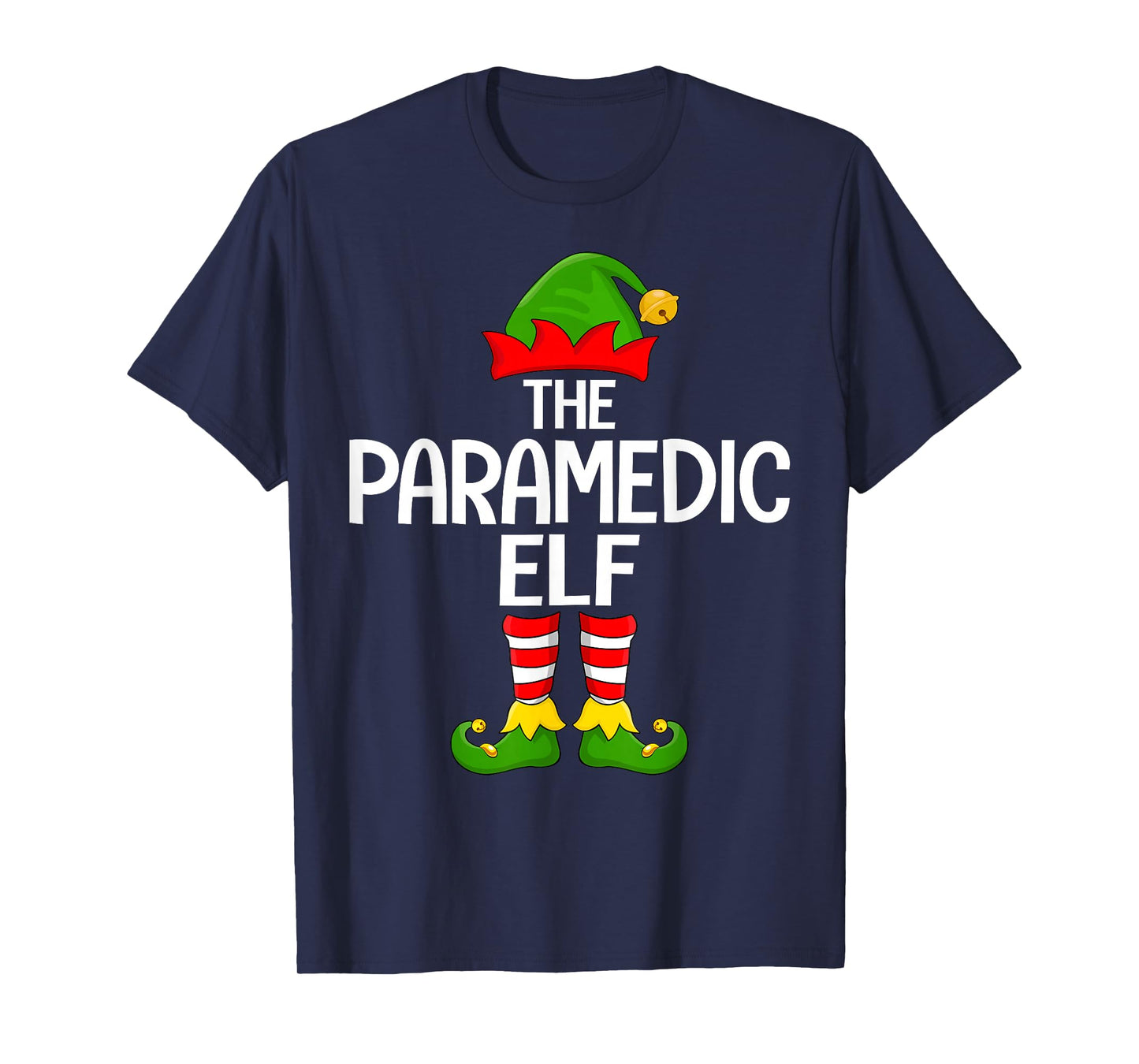 Paramedic Elf Xmas Matching Family Elf Squad Christmas T-Shirt