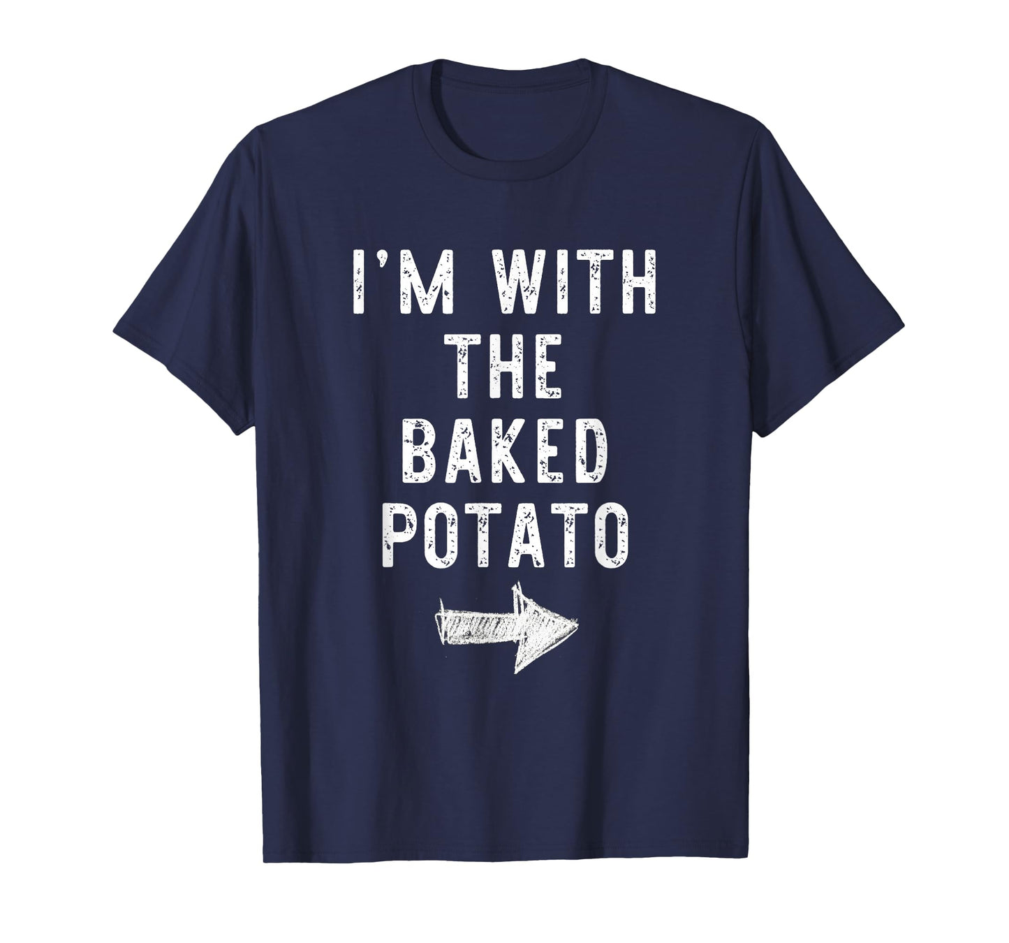 I’m With The Baked Potato Funny Halloween Couple Costume T-Shirt