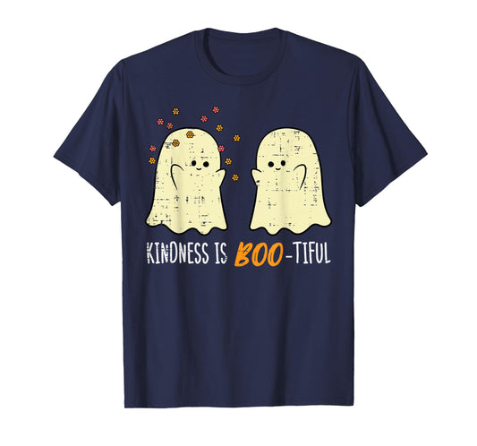 Halloween Ghosts Kindness Boo Tiful Costume Women Girls Kids T-Shirt