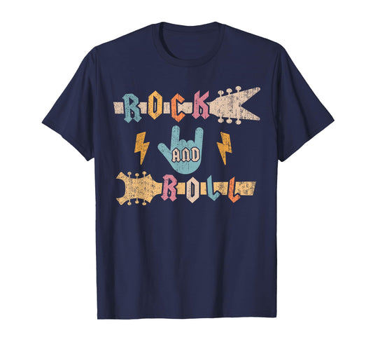Kids Rock And Roll Vintage Design Concert Band, Rock Music T-Shirt