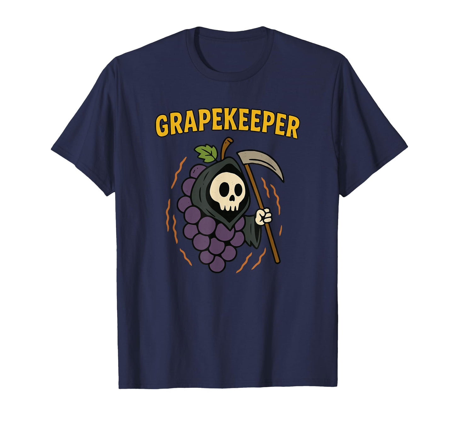 Grapekeeper Cute Grim Reaper Halloween Costume Men Women Kid T-Shirt