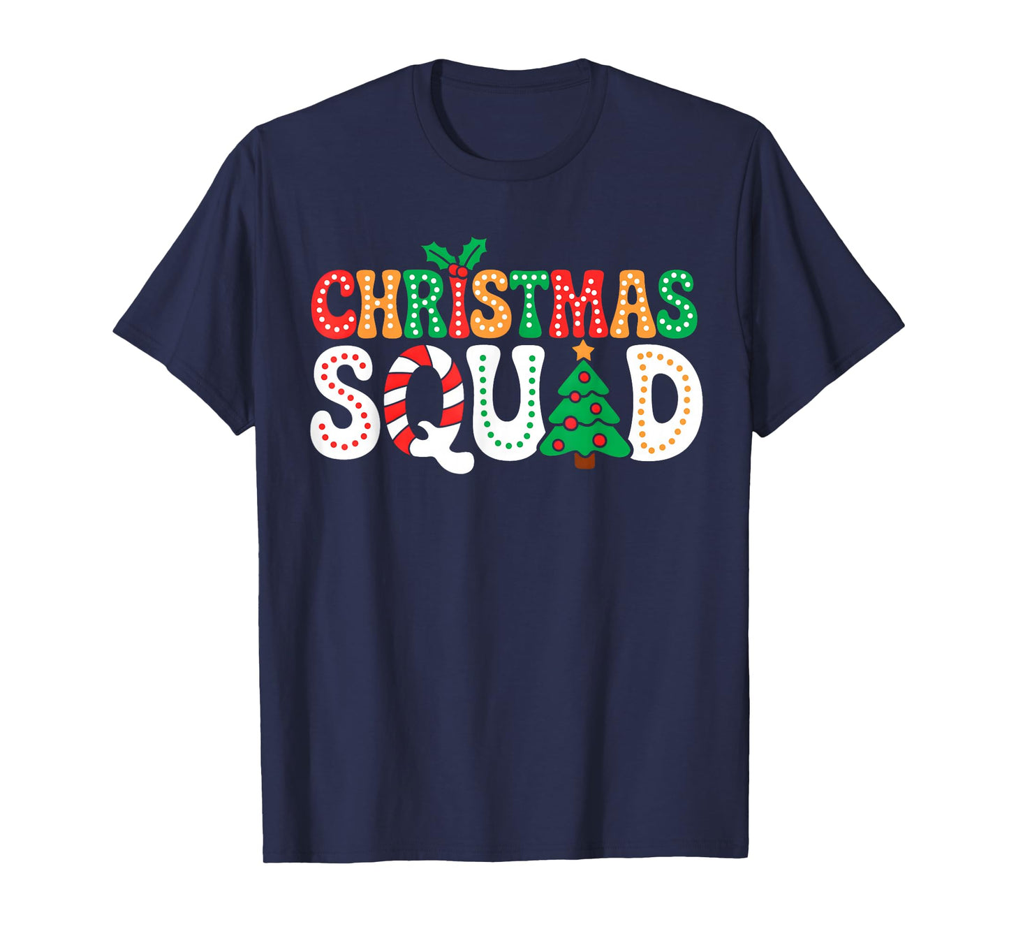 Groovy Christmas Squad Funny Xmas Tree Family Matching Pjs T-Shirt
