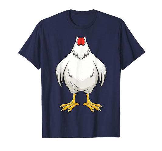 Chicken Shirt Adult Kids Men Women Chicken Hen Body Costume T-Shirt