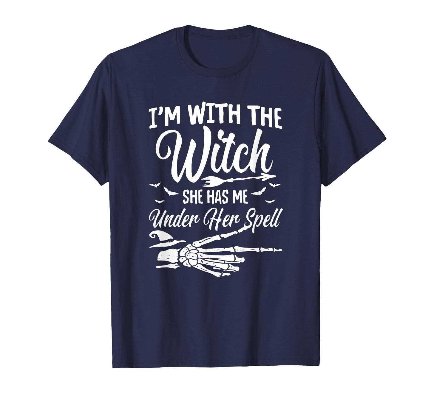 I'm with The Witch Funny Halloween Couple Costume Party T-Shirt