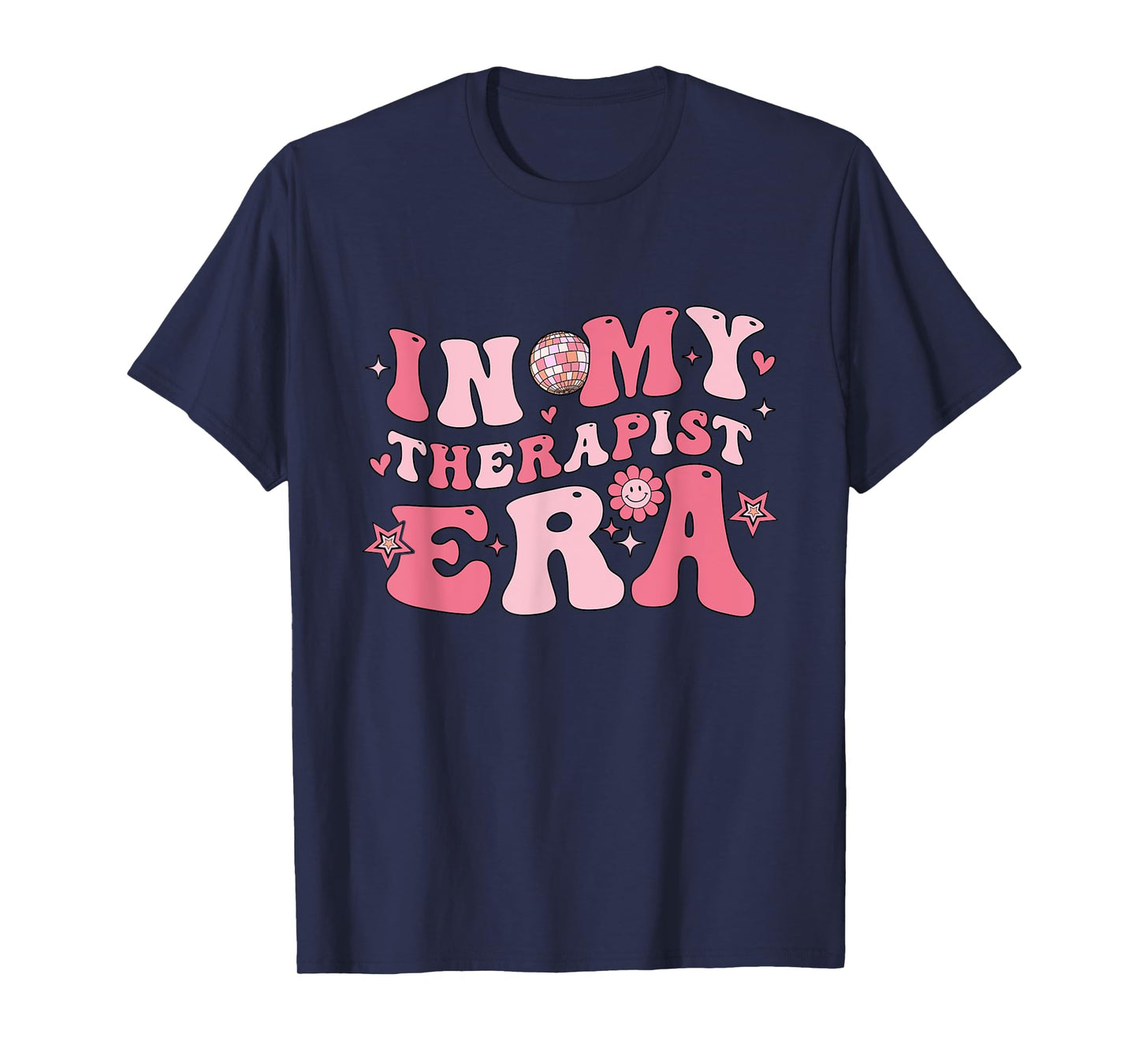 In My Therapist Era Retro groovy PT OT SLP therapy therapist T-Shirt