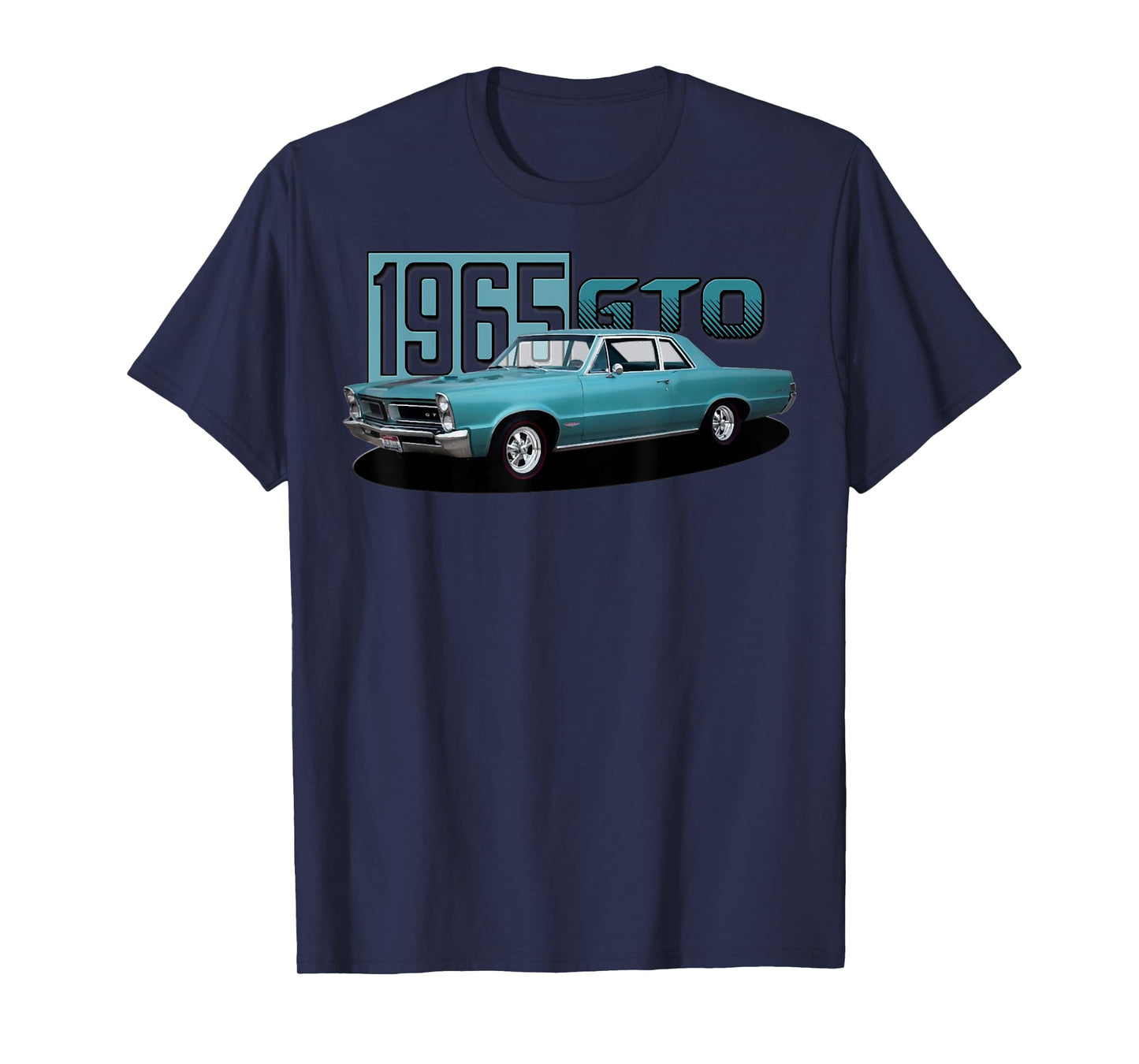 1965 65 GTO Classic Car Old School Muscle Blue Car T-Shirt