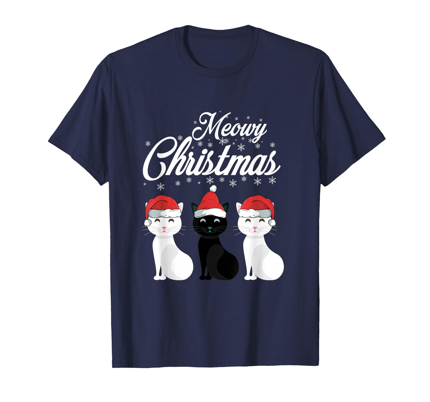 Meowy Christmas -Cats & Kittens Santa Claus Xmas Animal Gift T-Shirt
