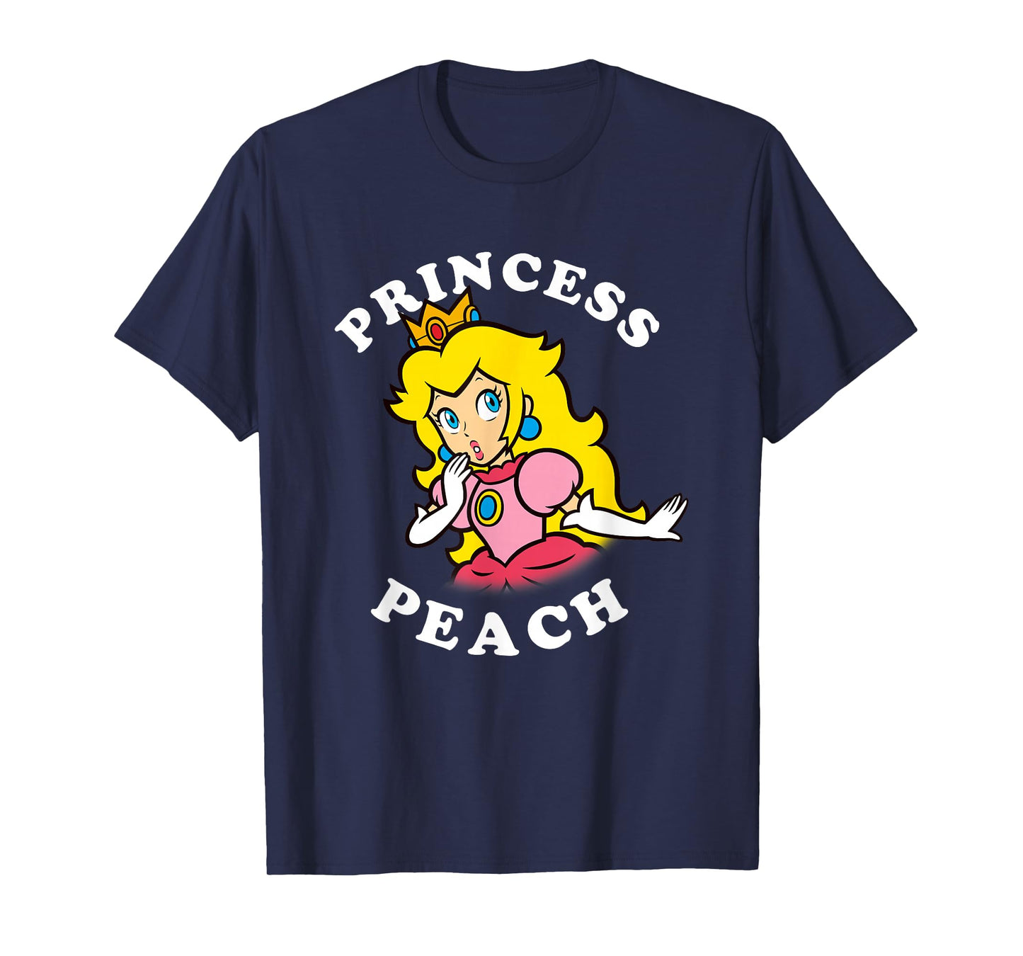 Super Mario Princess Peach Big Character Portrait Simple T-Shirt