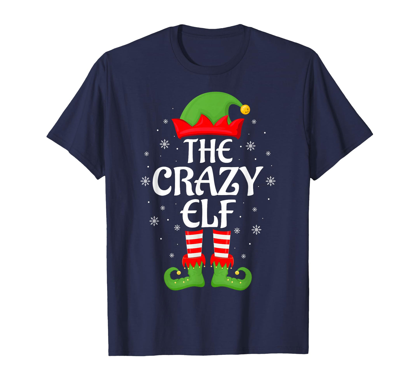 Crazy Elf Xmas Family Matching Elf Squad Christmas T-Shirt