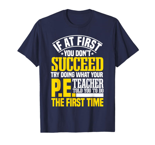 PE Teacher Gym Coach Instructor Physical Education Sport T-Shirt for Men Women Kids