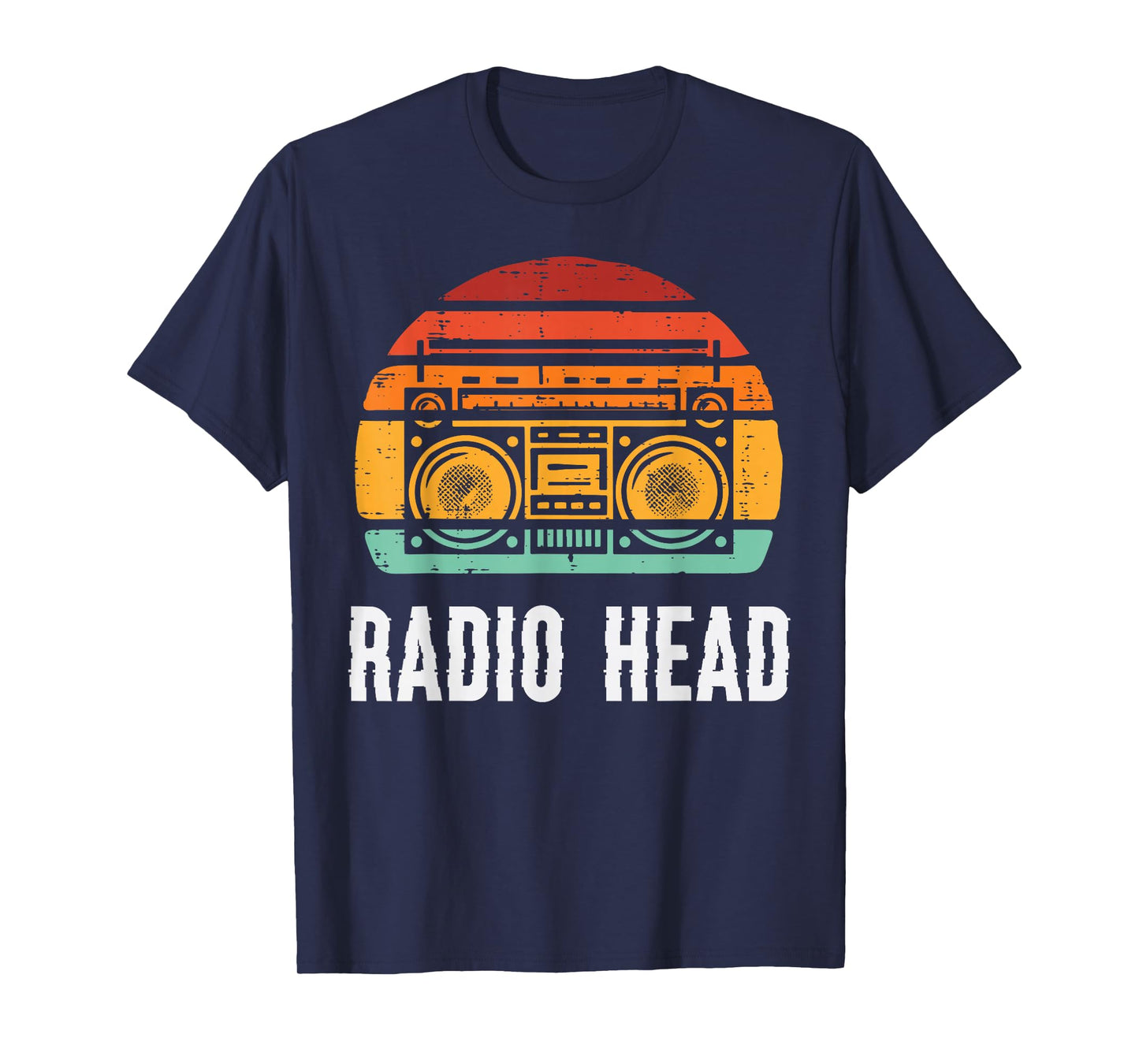 Music Radio Head Boombox Retro Stereo Cassette Men Women Kid T-Shirt