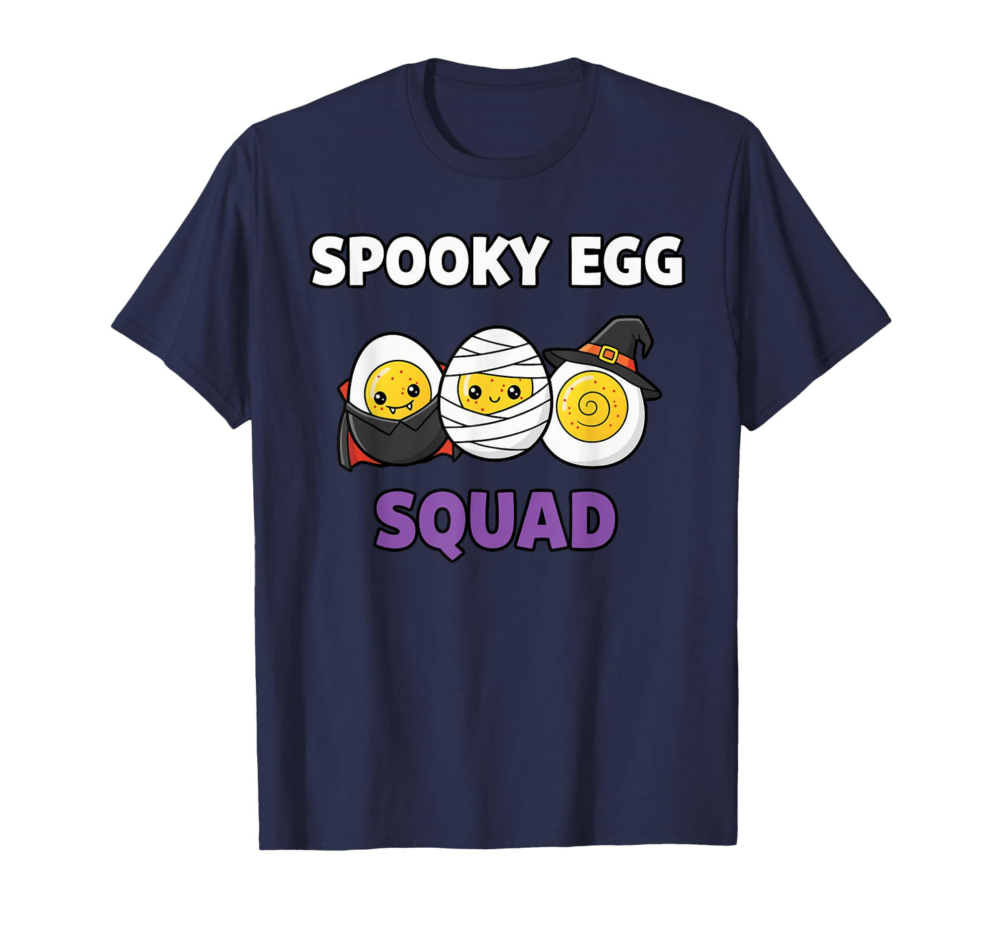 Spooky Egg Squad Halloween Deviled Eggs Vampire Mummy Witch T-Shirt