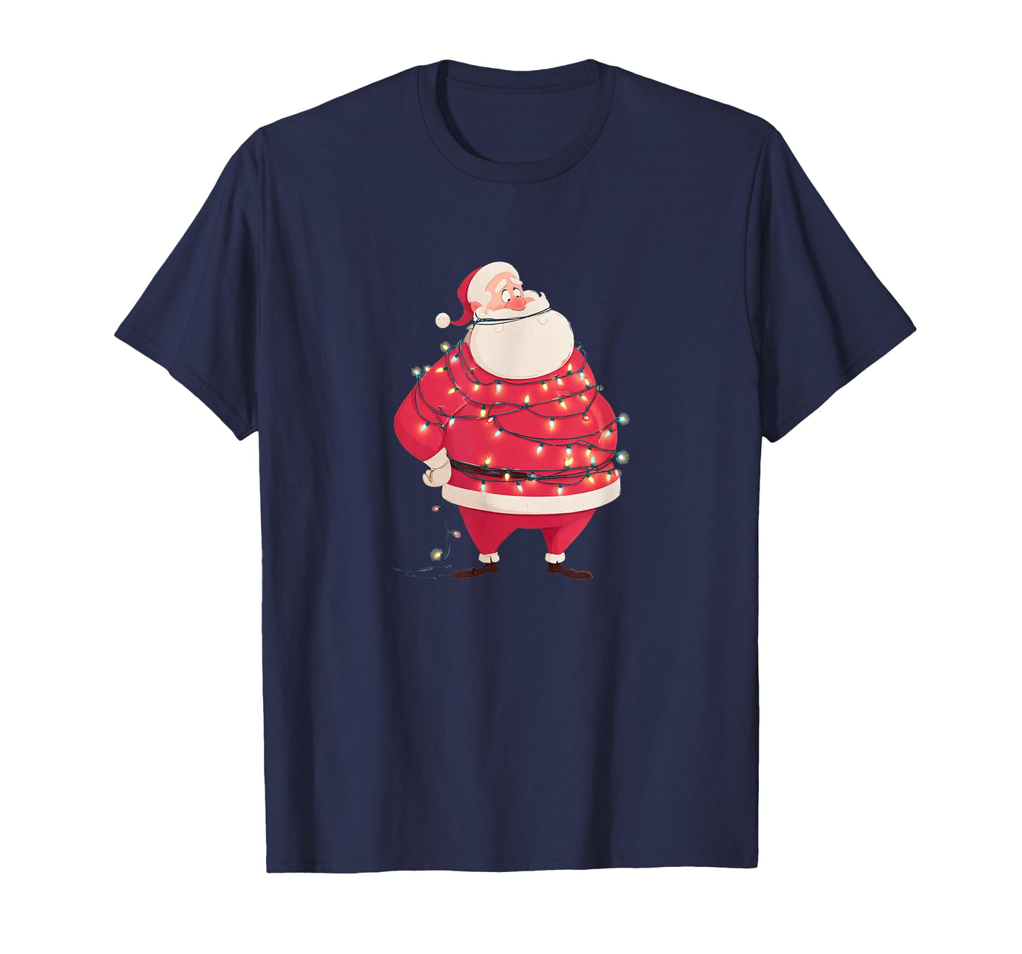 Pretty Festive Lights Costume with Santa Claus T-Shirt