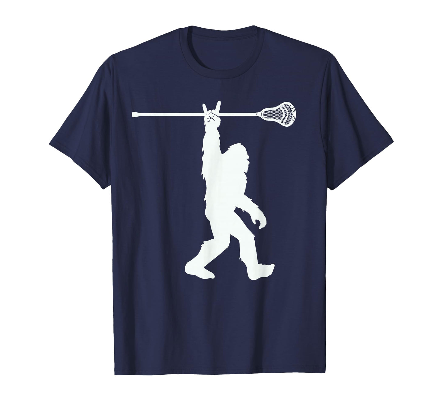 Lacrosse-Shirt Vintage Lax Bigfoot Sasquatch Youth Men Boys T-Shirt