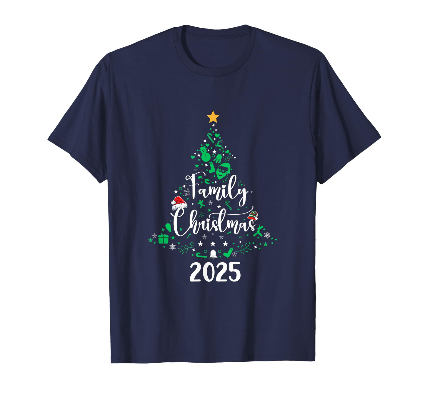 Christmas Family 2025 Xmas Christmas Tree for Men Women T-Shirt