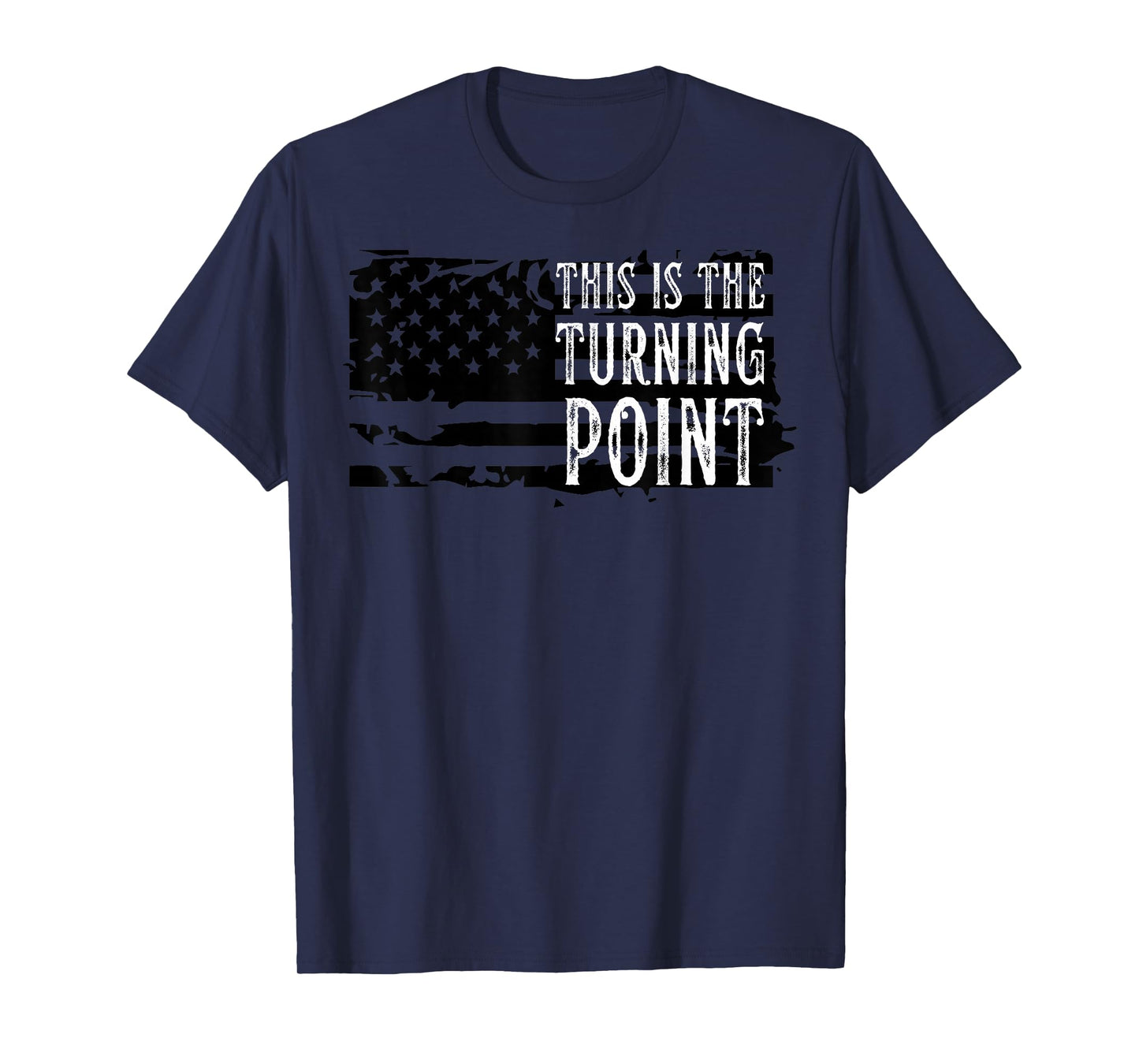 Men Vintage This is The Turning Point Tee USA Flag for Men T-Shirt