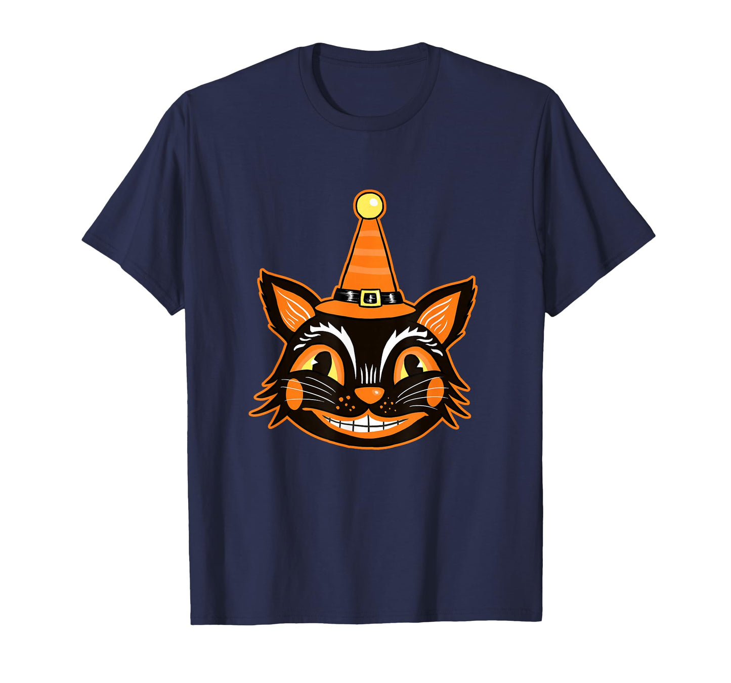 Vintage Witch Happy Halloween Horror Scary Creepy Retro Fun T-Shirt