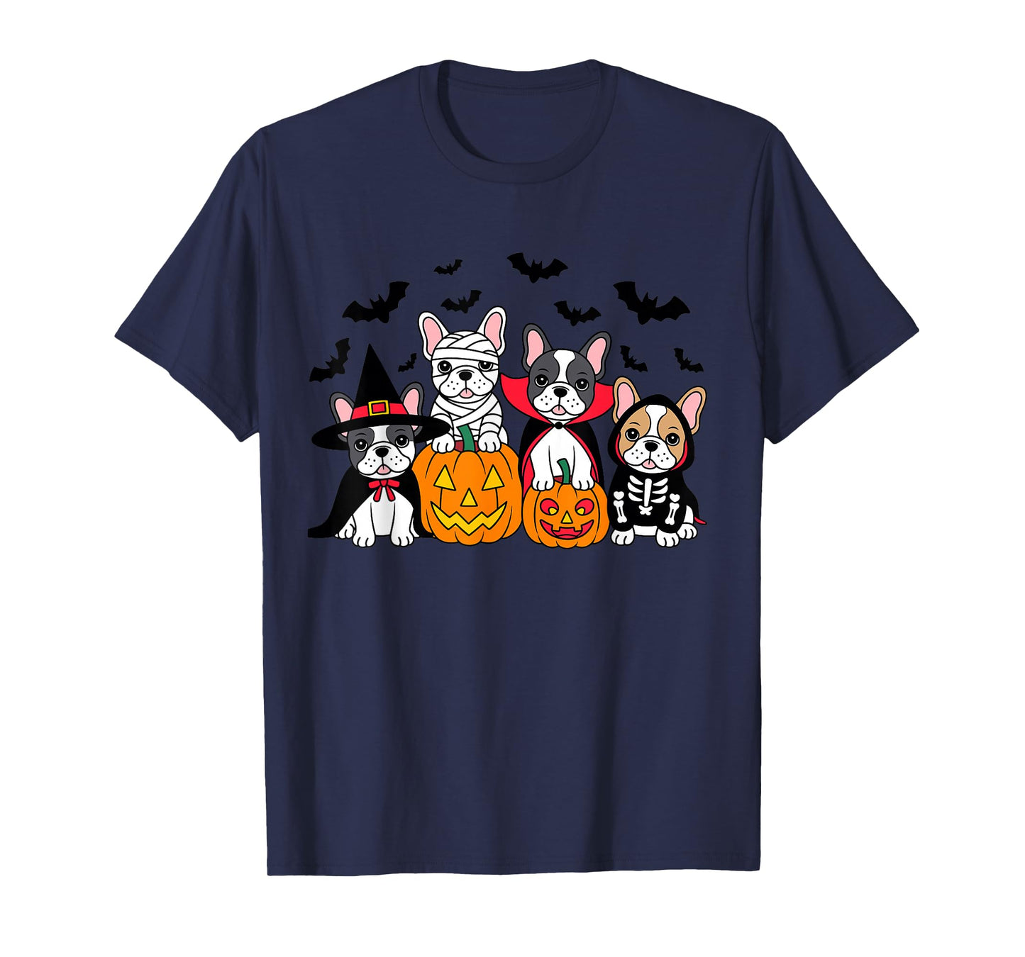 French Bulldog Halloween Witch Dog Mom Mummy French Bulldog T-Shirt